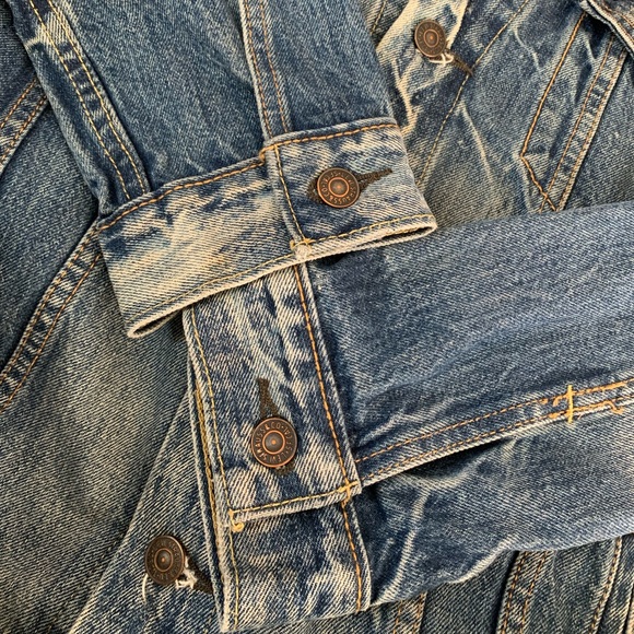 Levis Trucker Jacket sz XL Medium Wash Red Tab Type 3 - Picture 6 of 12